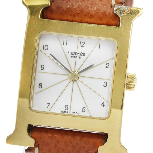 HERMES H watch HH1.201 white Dial Quartz Ladies Watch_843766 - Picture 1 of 11